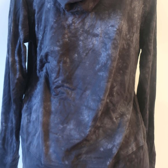 Womens Sun50 Black Gray Sun Protection Apparel Tie Dye Hooded Top S * - Picture 8 of 9